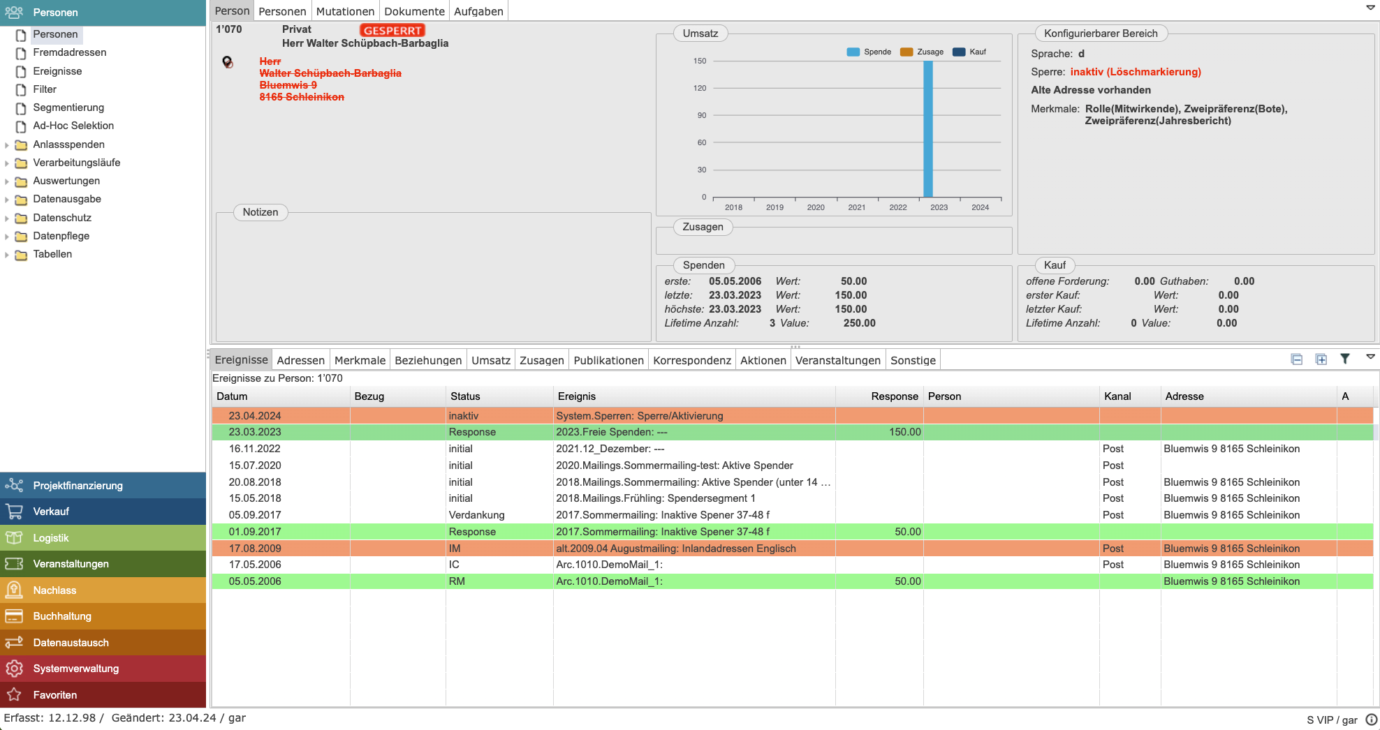 7 Sperre Loeschmarkierung