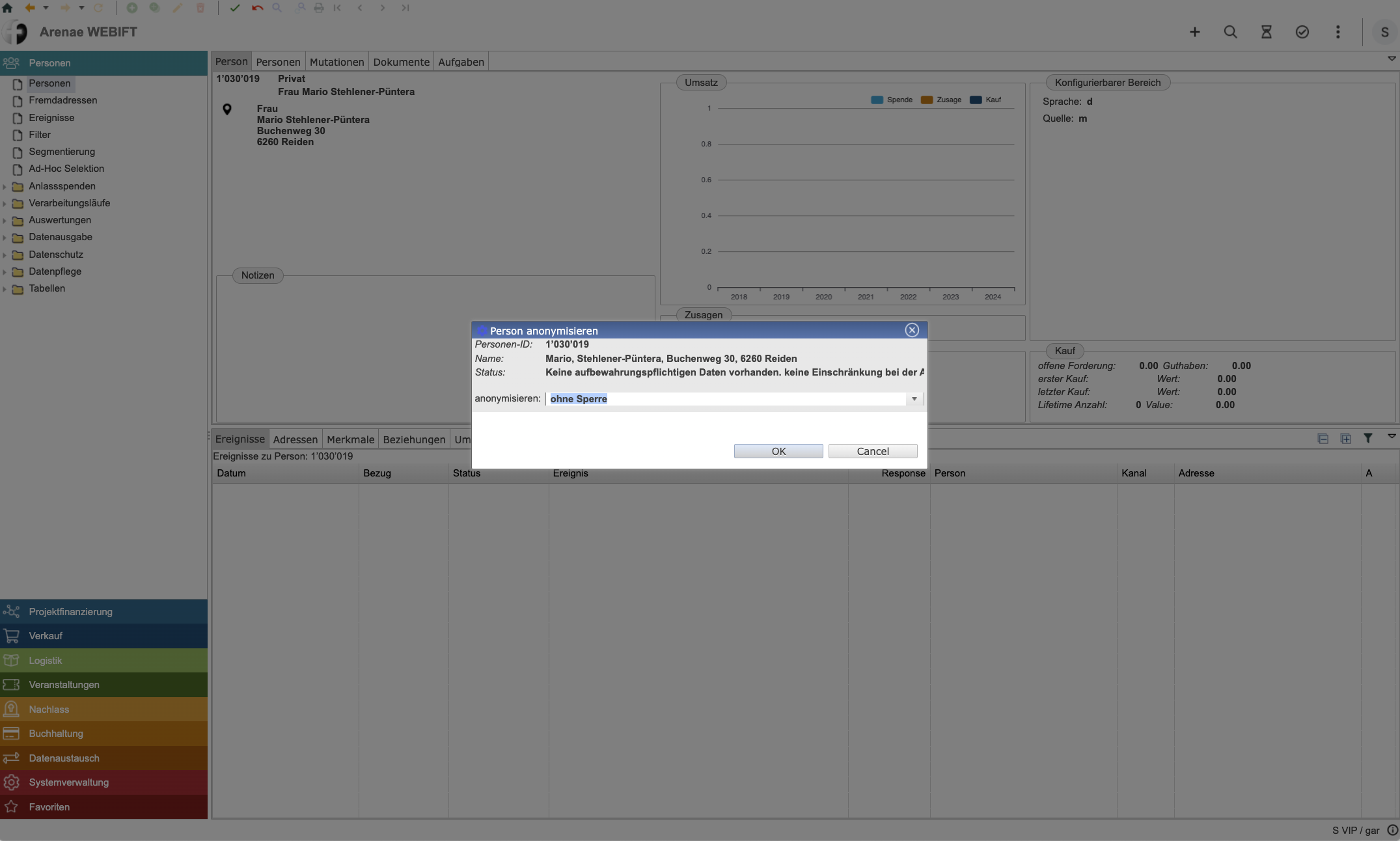 10 Anonymisieren ohne Sperre
