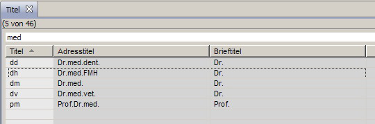 Volltextsuche mit Wort 'med'