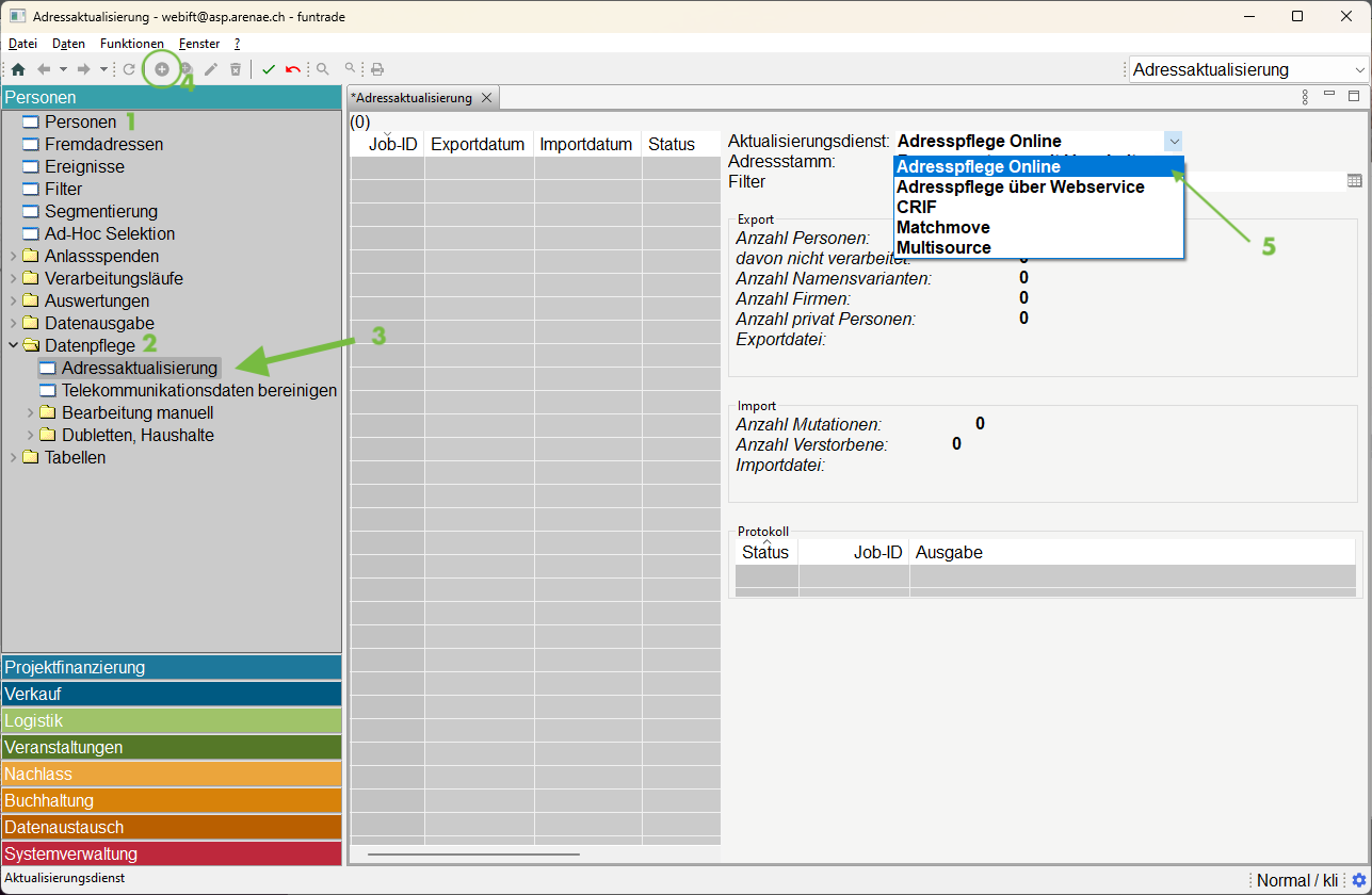 Exportdatei erstellen 1