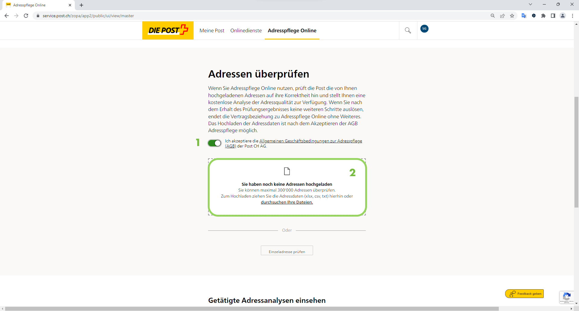 Abgleichen
